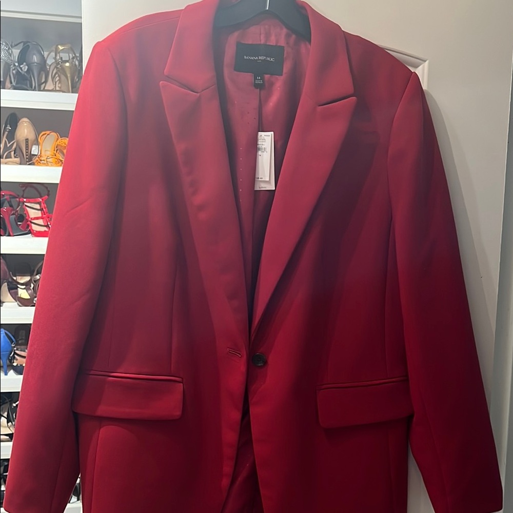 Banana Republic Factory Scarlet Blazer
